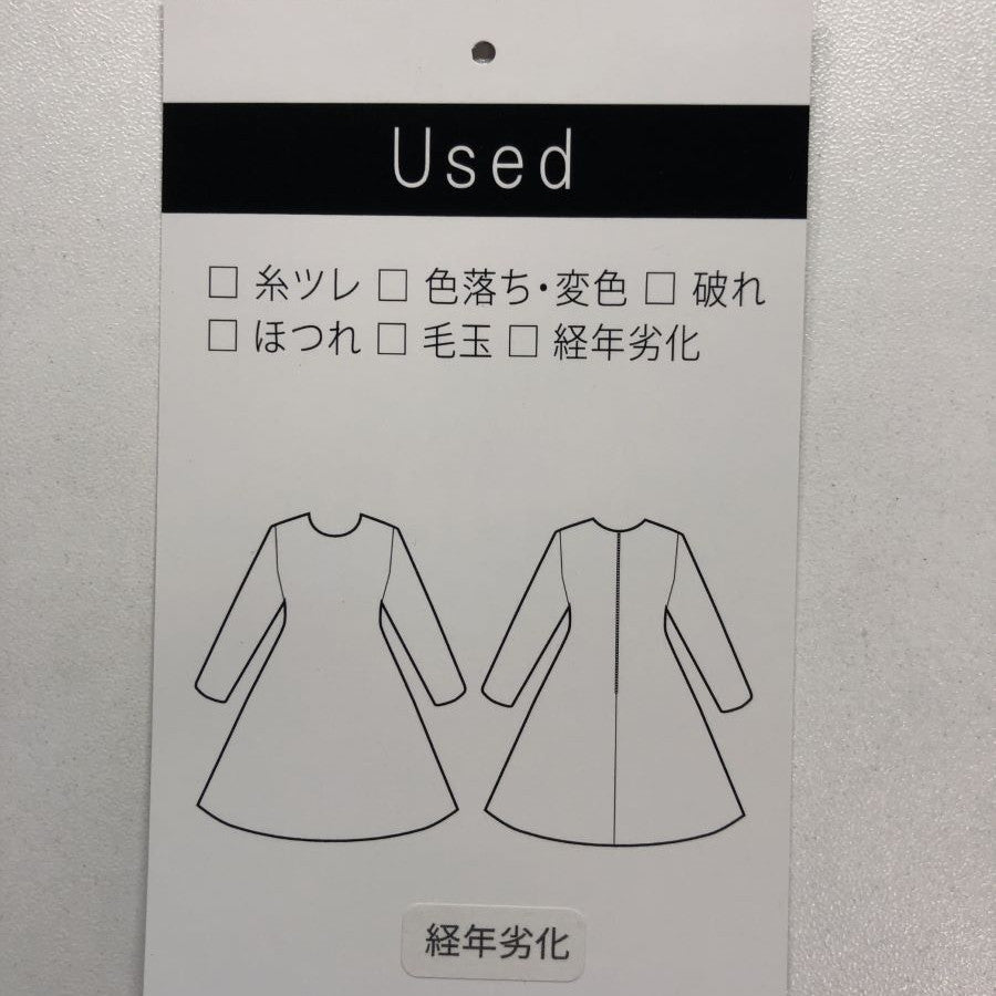 ラメジャガード ノースリーブワンピース(Mサイズ/ネイビー/soareak(ソアリーク))USED