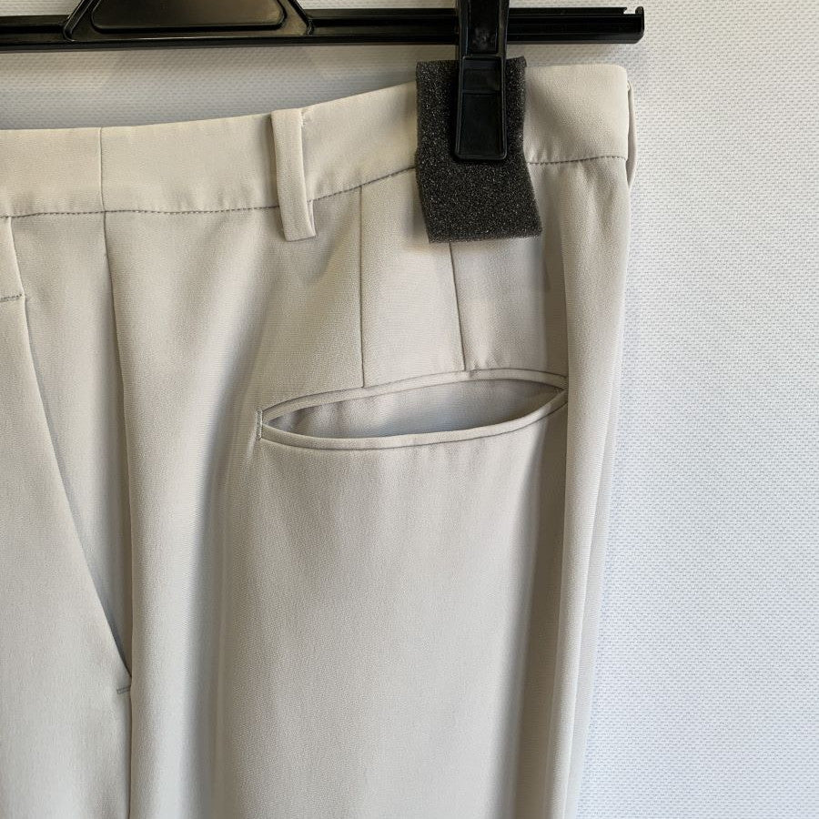 ノーカラージャケット パンツスーツ(Lサイズ/ベージュ/23区(ニジュウサンク))USED