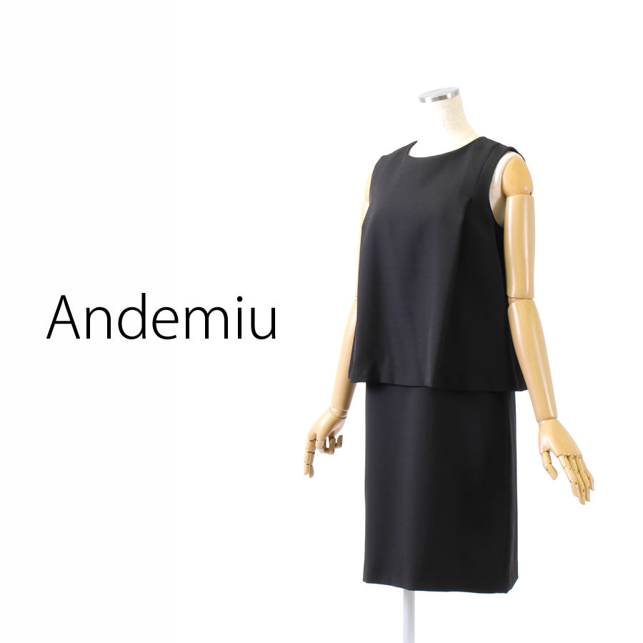 セットアップライクB スリットワンピース(Fサイズ/ブラック/Andemiu(アンデミュウ))USED