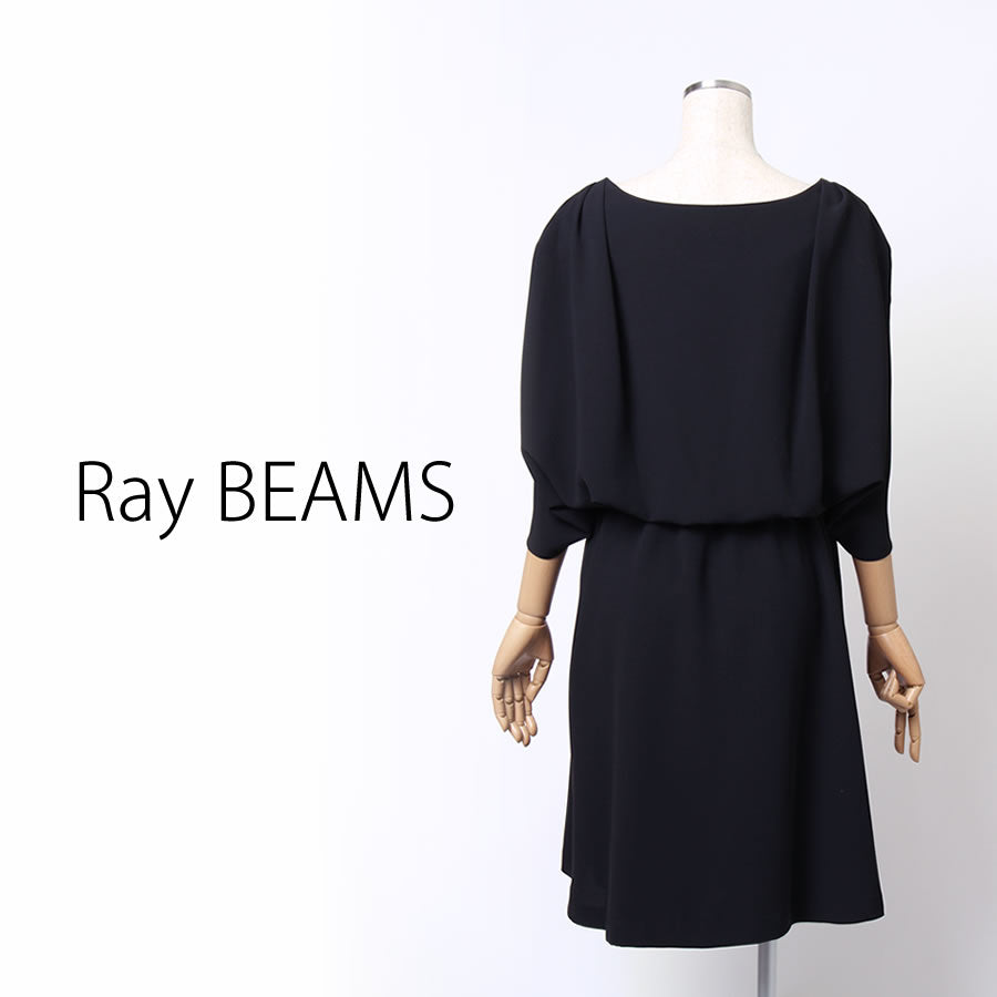 スリットスリーブ ワンピース(Mサイズ/ブラック/Ray BEAMS(レイビームス))USED