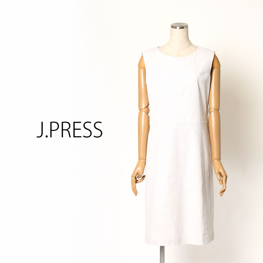 コードレーン ワンピース(Mサイズ/ベージュ/J.PRESS(ジェイプレス))USED