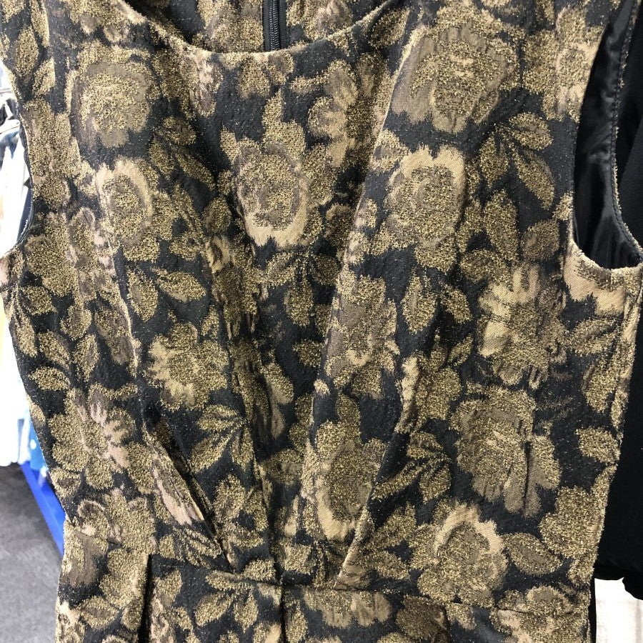 ジャガード ワンピース(Sサイズ/カーキ/YECCA VECCA(イェッカヴェッカ))USED