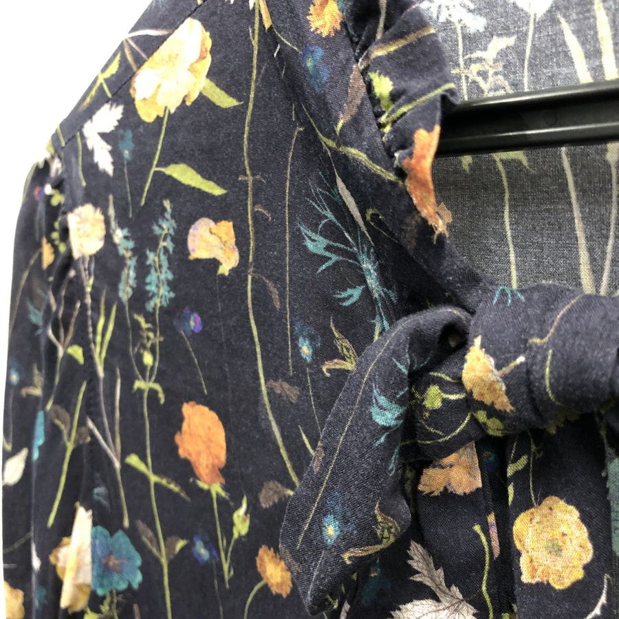 リバティプリントトップス(Sサイズ/ネイビー/Dear Princess(ディアプリンセス))USED