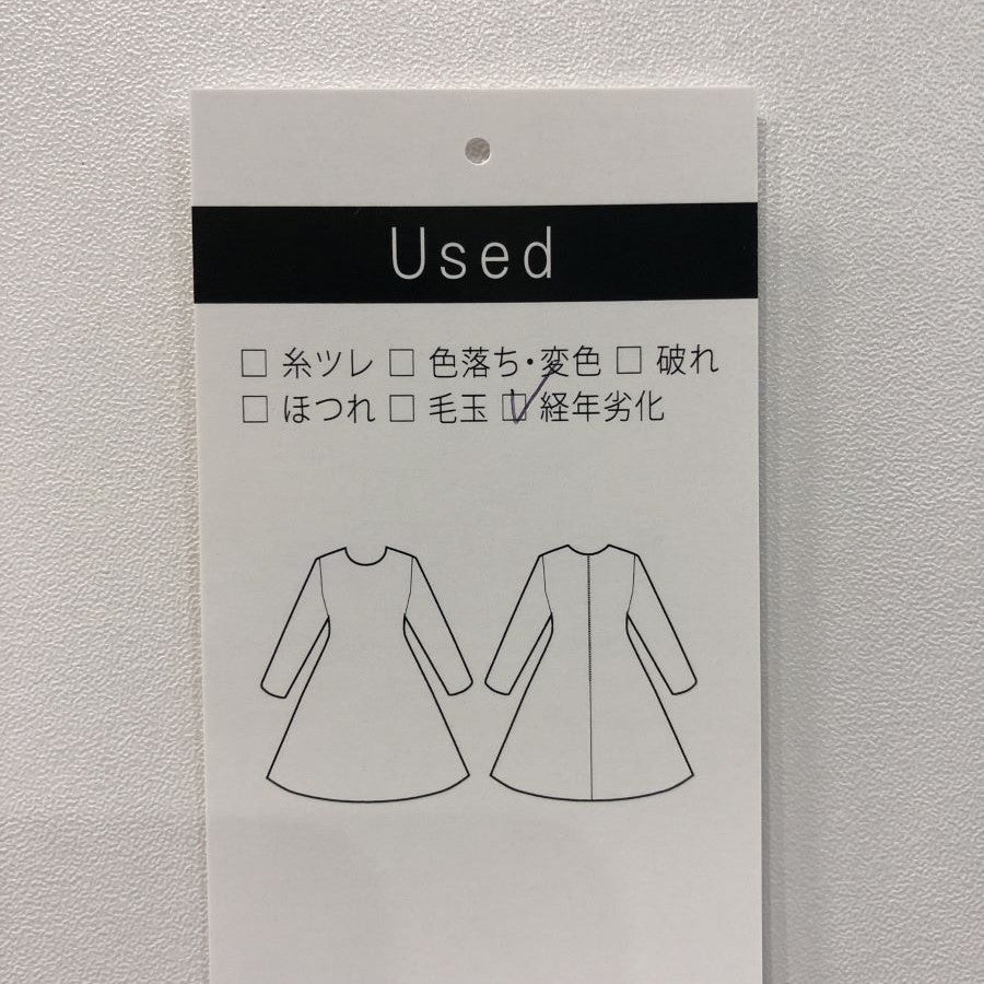 BRITISH WOOL CHECK DRESS チェックワンピース(Mサイズ/グレー/THE DUFFER of St.GEORE(ザ ダファー オブ セントジョージ))USED