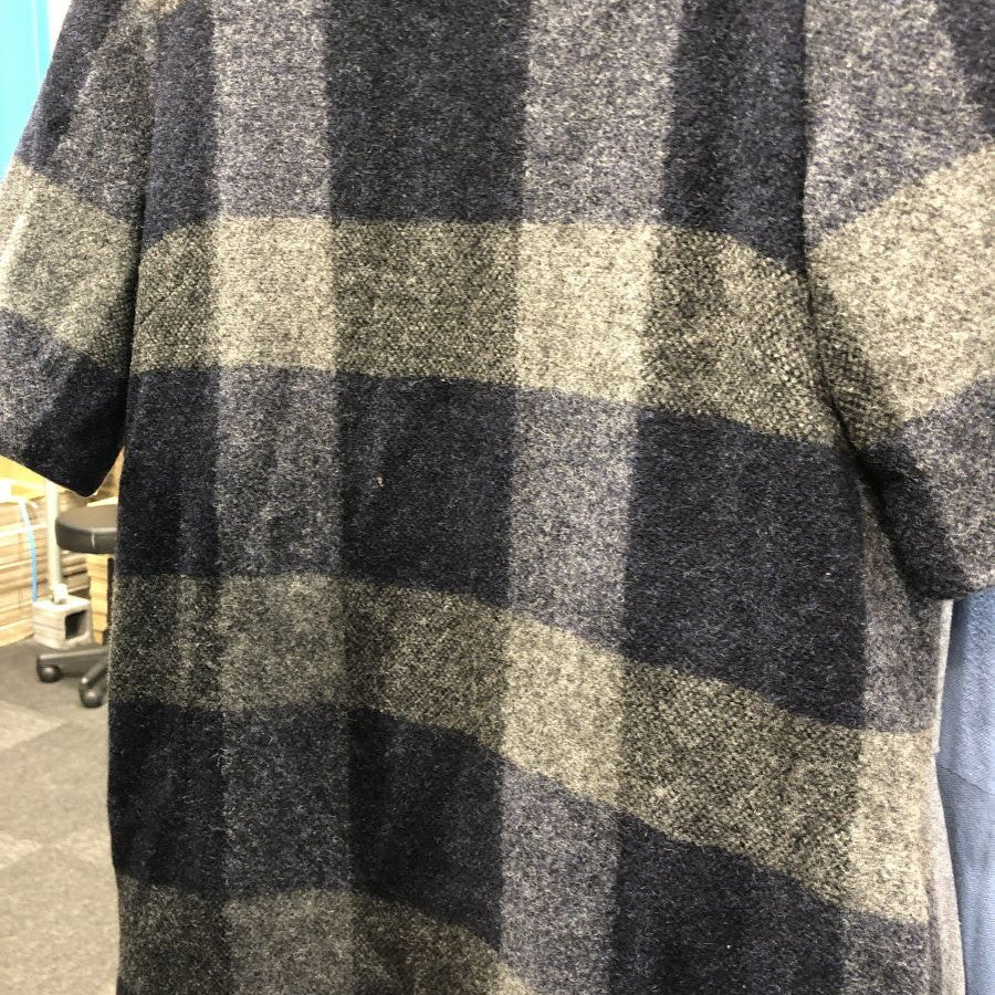 BRITISH WOOL CHECK DRESS チェックワンピース(Mサイズ/グレー/THE DUFFER of St.GEORE(ザ ダファー オブ セントジョージ))USED