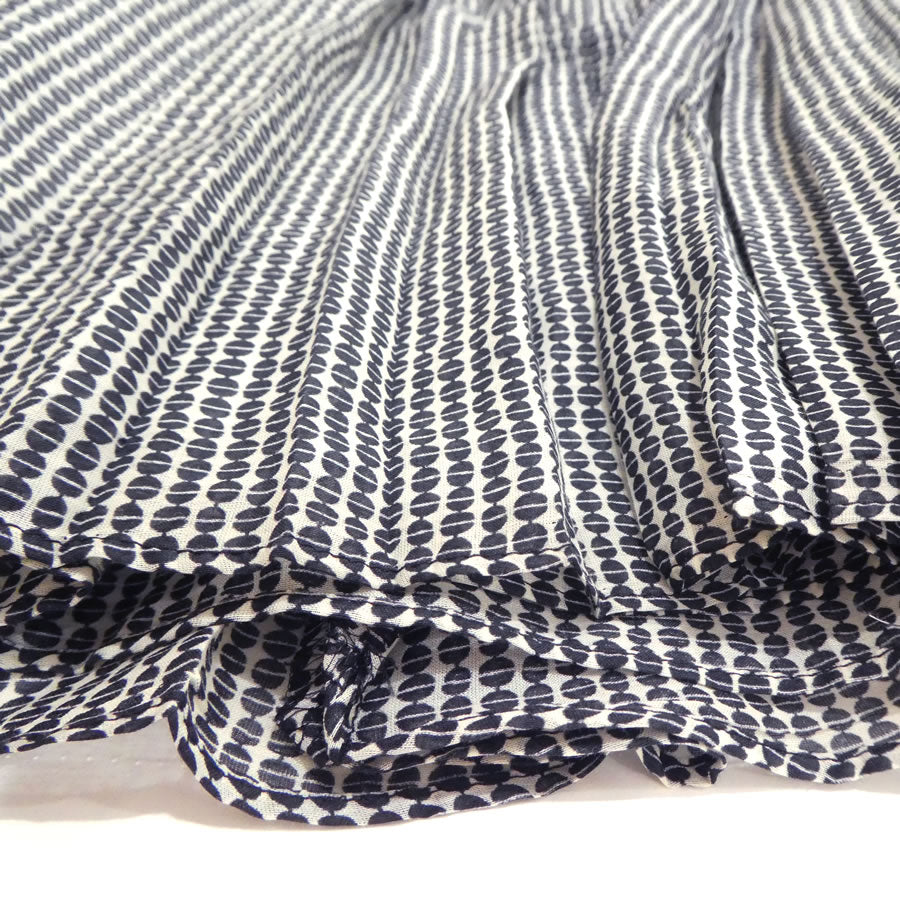 ドット柄 ウエストリボン ワンピース(Lサイズ/ブラック/MaxMara(マックスマーラ))