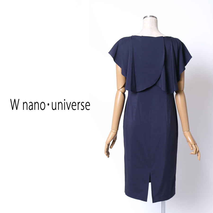 FO デシン 3wayワンピース(Sサイズ/ネイビー/nano・universe( ウィメンズ ナノユニバース))