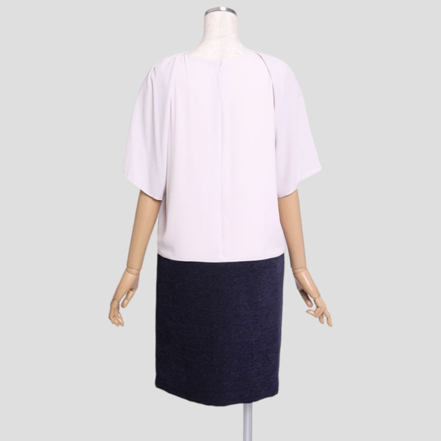 シフォン キリカエ ワンピース(Fサイズ/ベージュ/Spick & Span(スピック アンド スパン))USED