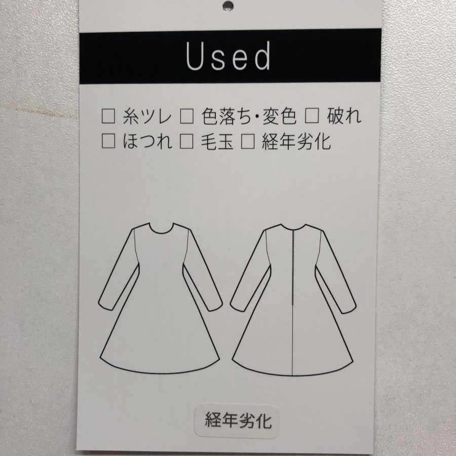 ノースリーブ ベルト装飾 ラップ風ワンピース(Sサイズ/ブラック/CLANE(クラネ))USED