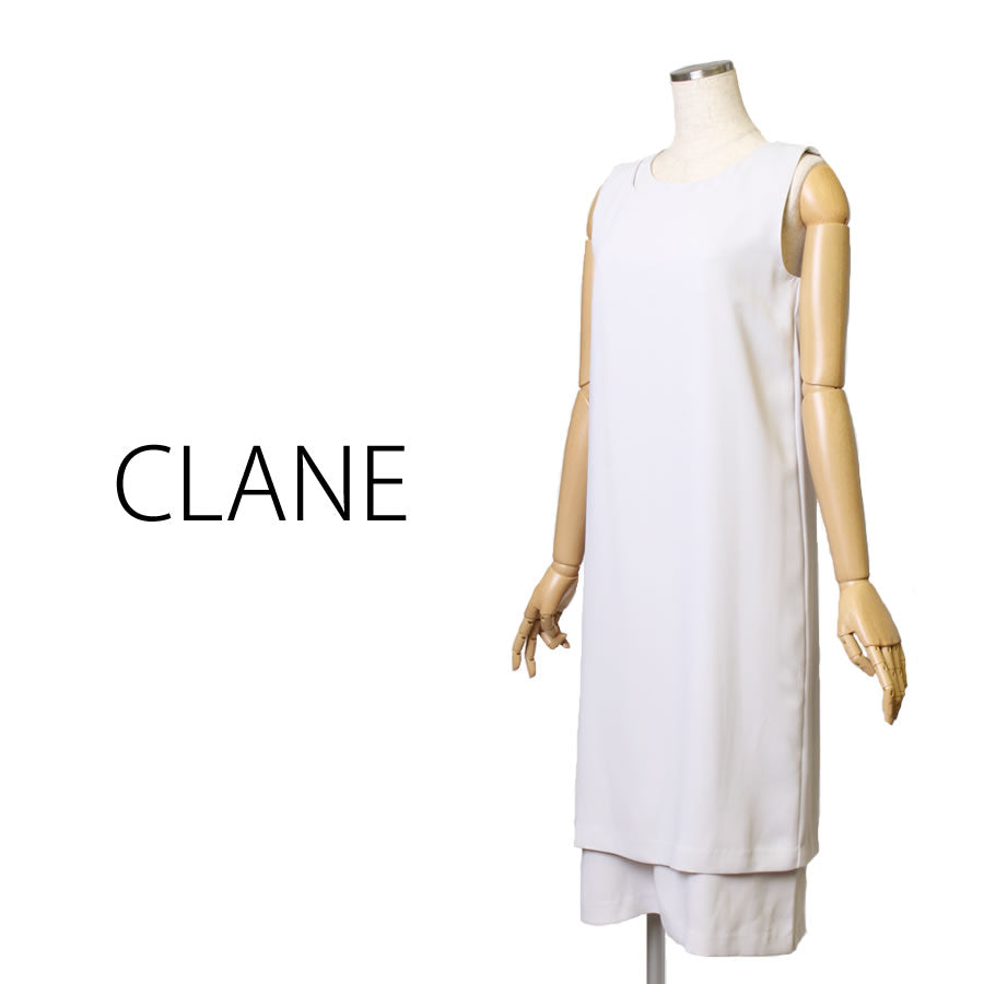 DOUBLE LAYER ONE PIECE(Sサイズ/グレー/CLANE(クラネ))USED