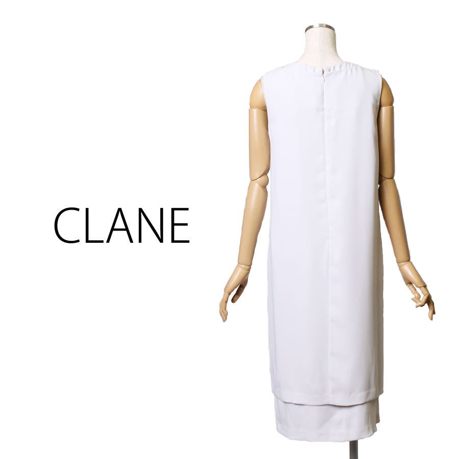 DOUBLE LAYER ONE PIECE(Sサイズ/グレー/CLANE(クラネ))USED