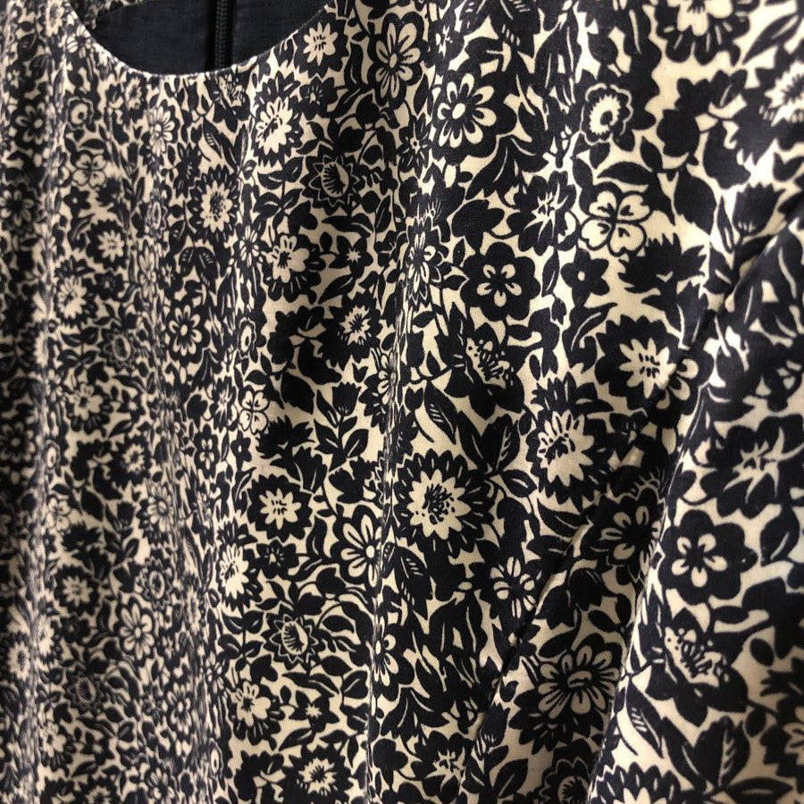 フラワープリント ノースリーブワンピース(Mサイズ/ネイビー/BEAMS LIGHTS Women's(ビームスライツ ウィメンズ))USED