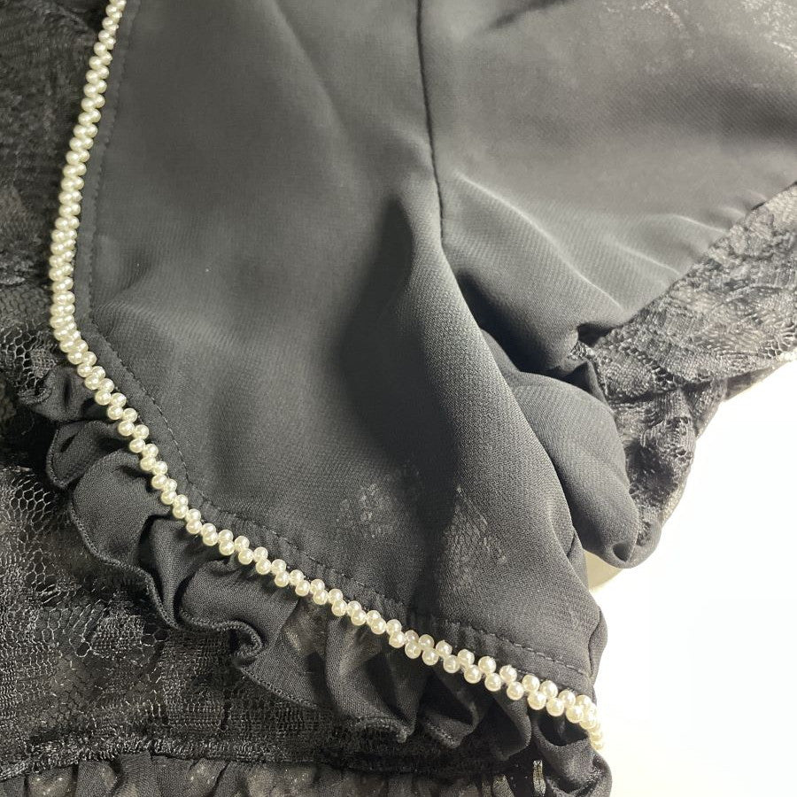 パール ボレロ(Mサイズ/ブラック/Cupid Heart(キューピッド ハート))USED