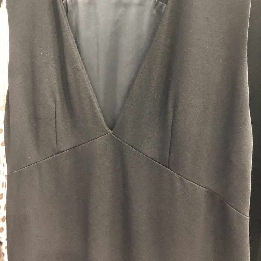 シルケットポンチジャンバースカート(Lサイズ/ブラック/TO BE CHIC(トゥービーシック))USED