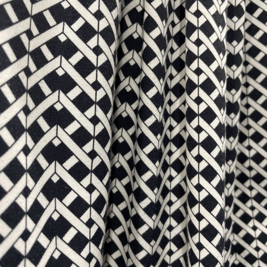 モノトーンジオメトリーセットアップ(Mサイズ/ブラック/AMACA(アマカ))USED