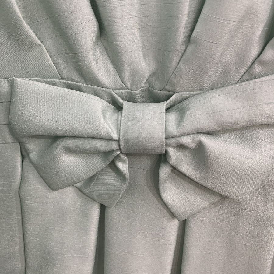 シャンタンウエストリボンワンピース(Lサイズ/グリーン/CLEAR IMPRESSION(クリアインプレッション))USED