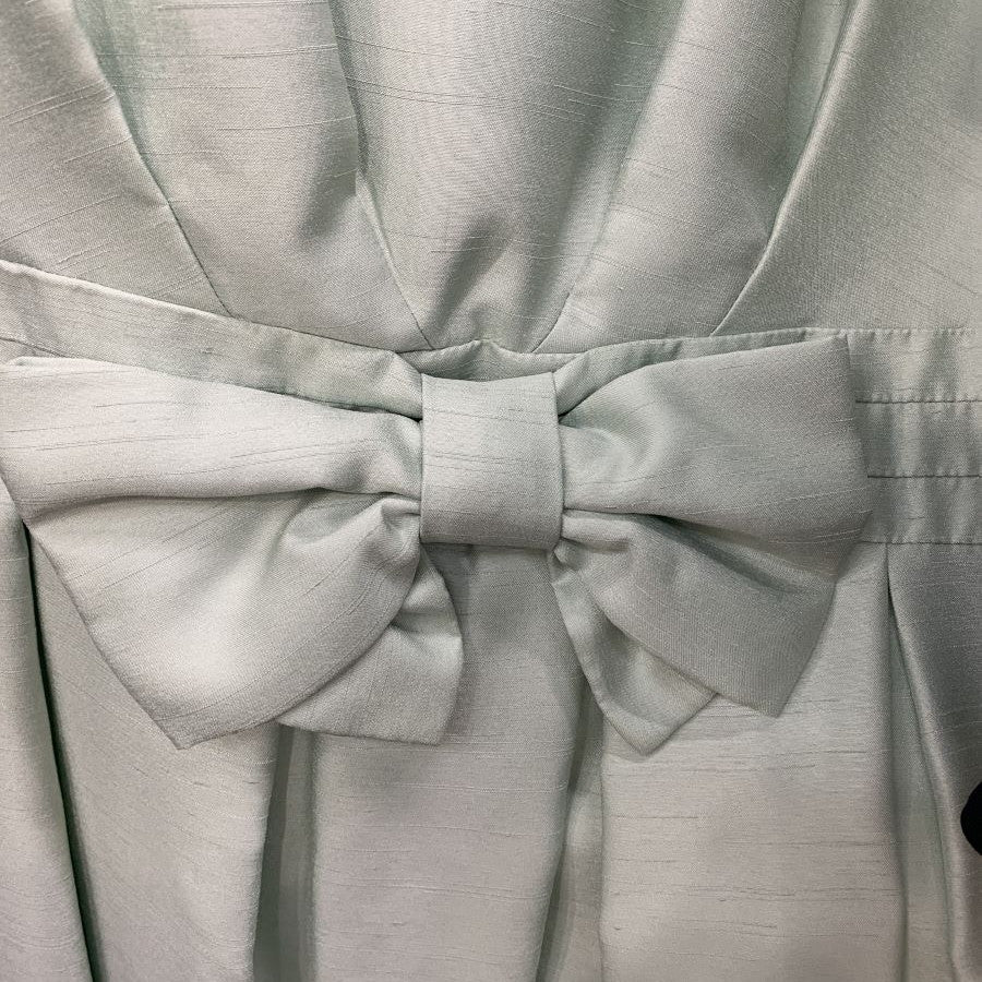 シャンタンウエストリボンワンピース(Mサイズ/グリーン/CLEAR IMPRESSION(クリアインプレッション))USED