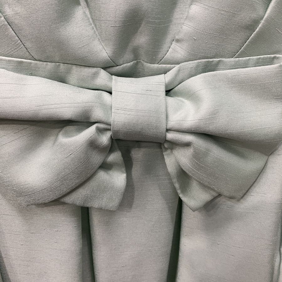 シャンタンウエストリボンワンピース(Mサイズ/グリーン/CLEAR IMPRESSION(クリアインプレッション))USED