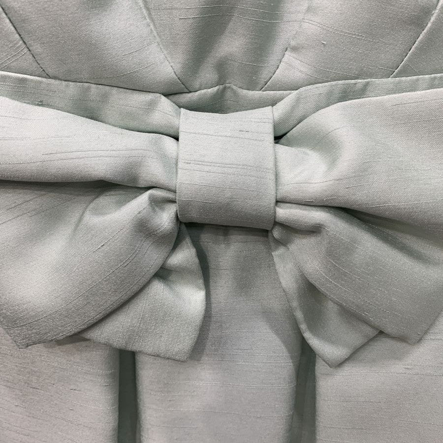 シャンタンウエストリボンワンピース(Mサイズ/グリーン/CLEAR IMPRESSION(クリアインプレッション))USED