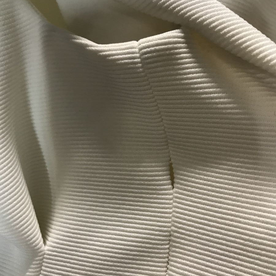 FO ジャージーフロントタック ワンピース(Fサイズ/ホワイト/FLICKA(フリッカ))USED