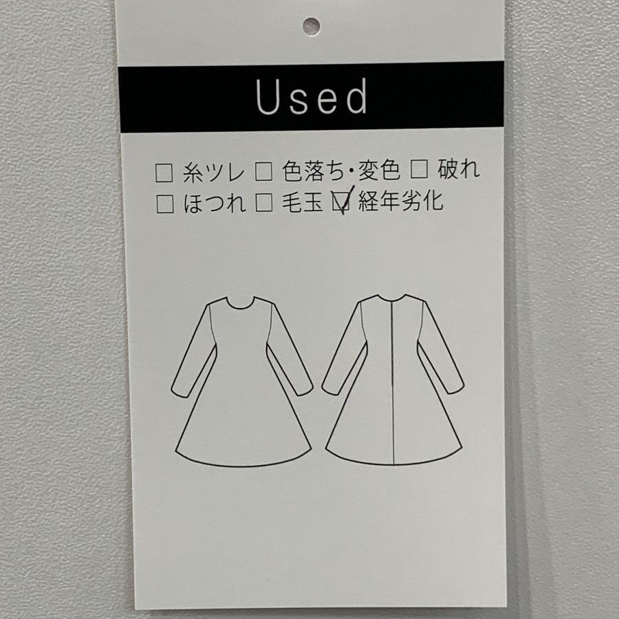 光沢 ジャガード ノースリーブ ワンピース(Sサイズ/ブラック/BENETTON (UNITED COLORS OF BENETTON)(ベネトン(ユナイテッド カラーズ オブ ベネトン)))USED