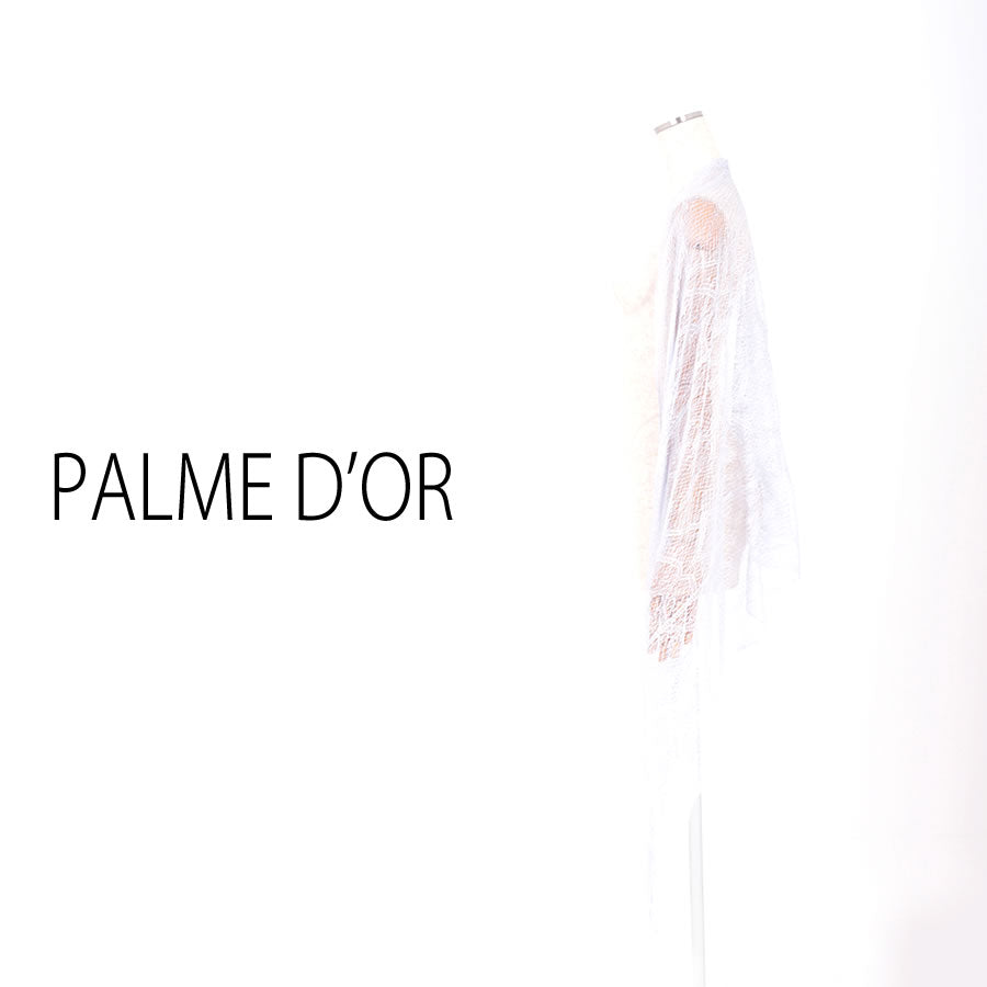ラメ メッシュ ショール(Fサイズ/シルバー/PALME D'OR(パルムドール))USED