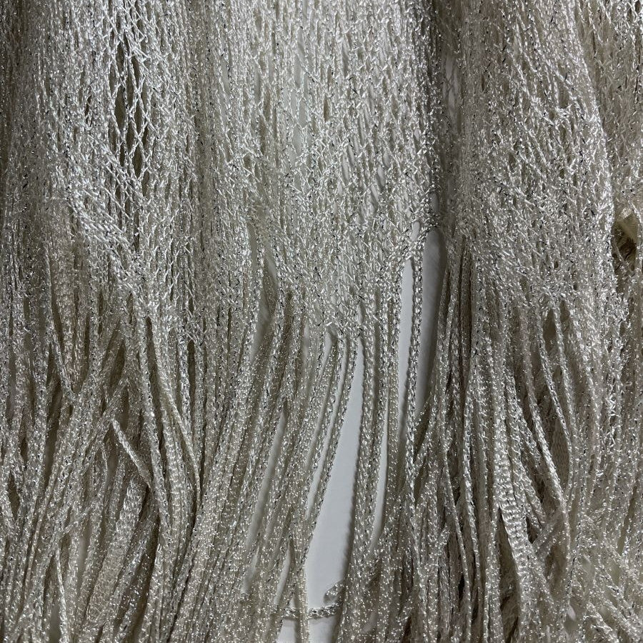 ラメ メッシュ ショール(Fサイズ/ベージュ/PALME D'OR(パルムドール))USED