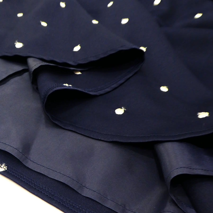 ドット リボン ワンピース(Mサイズ/ネイビー/franchelippee black(フランシュリッペ ブラック))USED