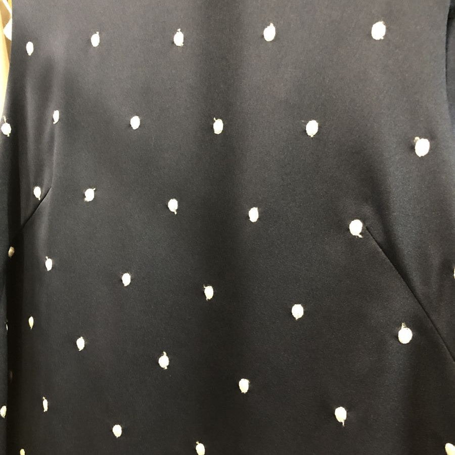 ドット リボン ワンピース(Mサイズ/ネイビー/franchelippee black(フランシュリッペ ブラック))USED