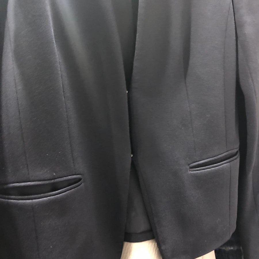 ストレッチポンチクルージャケット(Mサイズ/ネイビー/TRANS WORK(トランスワーク))USED