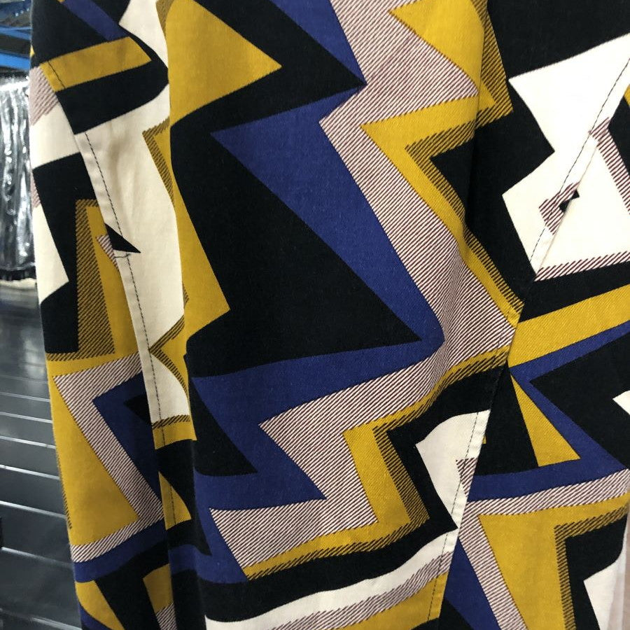 chevron print ワンピース(Sサイズ/イエロー/My shawty(マイシャウティー))USED