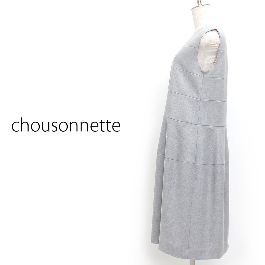 ウール混ワンピース(Lサイズ/グレー/chousonnette(シューソネット))USED