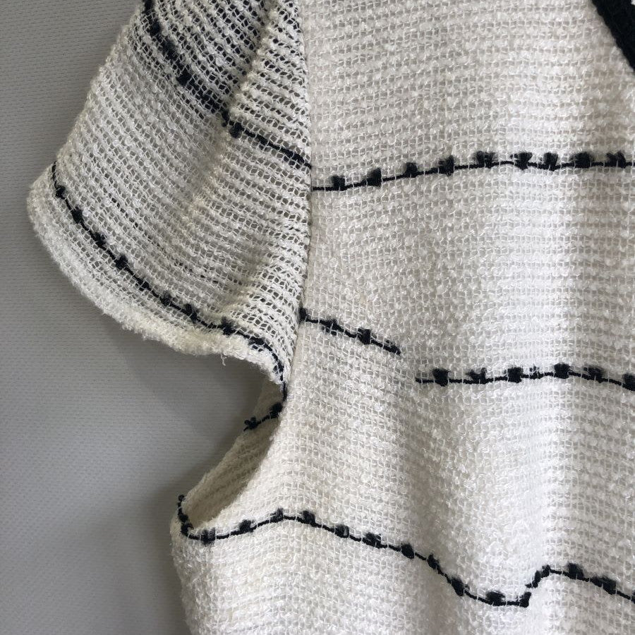 サマーツイードワンピース(Lサイズ/ホワイト/R.Deux(アールドゥ))USED