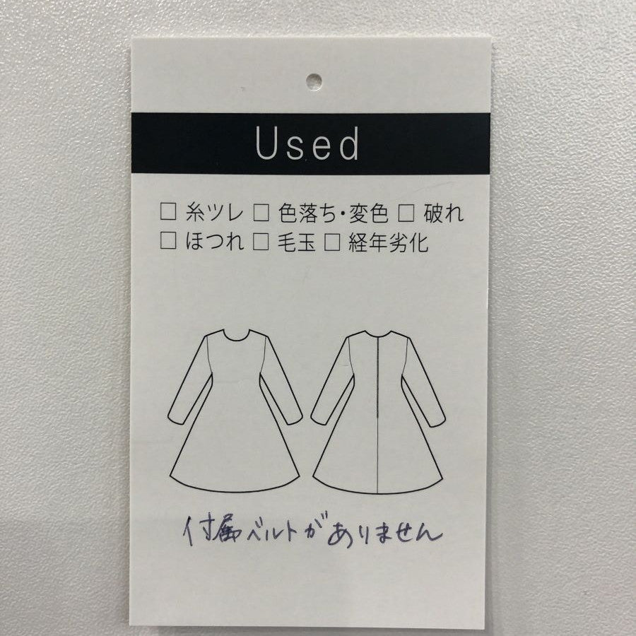 線画プリントベネシャン ワンピース(Lサイズ/ブラック/innowave(イノウェーブ))USED