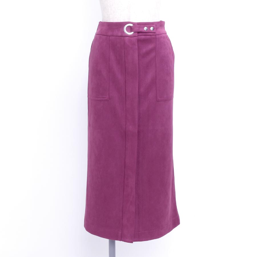 タイトスカート(Mサイズ／パープル・ワイン・ボルドー／Palm Riche