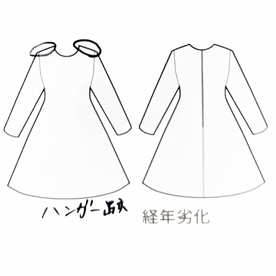 バックタックタイプ ライター ワンピース(Mサイズ/ネイビー/soareak(ソアリーク))