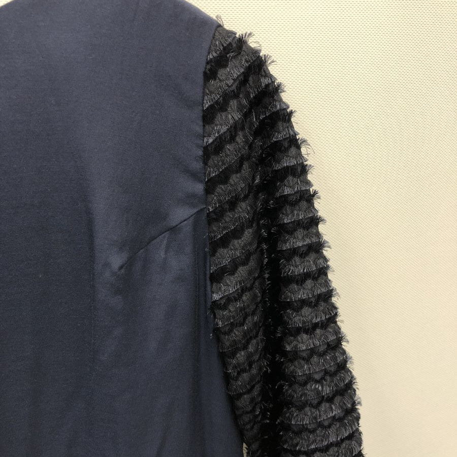 フリンジスリーブ ワンピース(Mサイズ/ネイビー/ADAM ET ROPE'(アダム エ ロペ)),春,夏,秋,USED