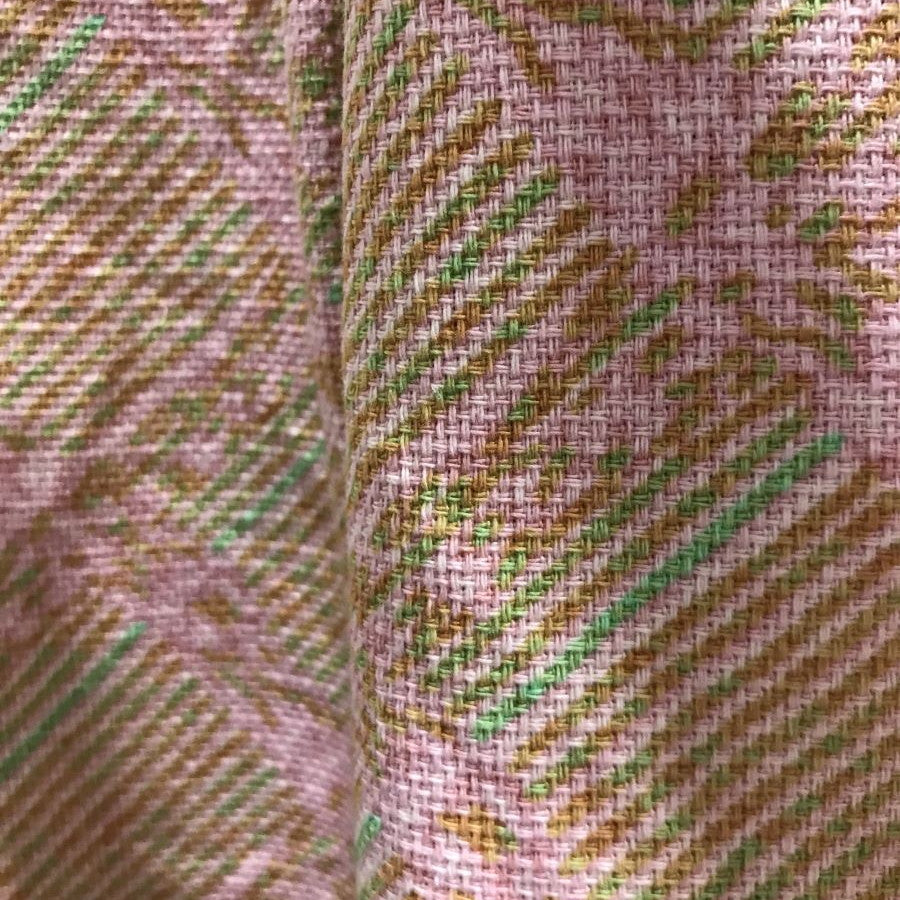 Vネック フレンチスリーブ ワンピース(Mサイズ/ピンク/miimu cirsium japonicum(ミイム サーシアム ジャポ二カム))USED