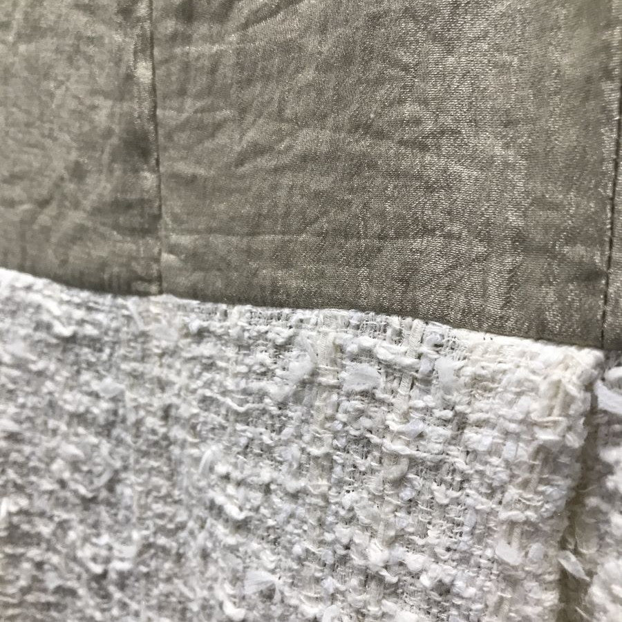 ツイード切り替えドッキング ワンピース(Lサイズ/ベージュ/esche(エッシュ))USED