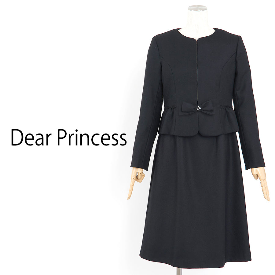 2/48サージレース切り替えワンピース(Mサイズ/ブラック/Dear Princess(ディアプリンセス))USED