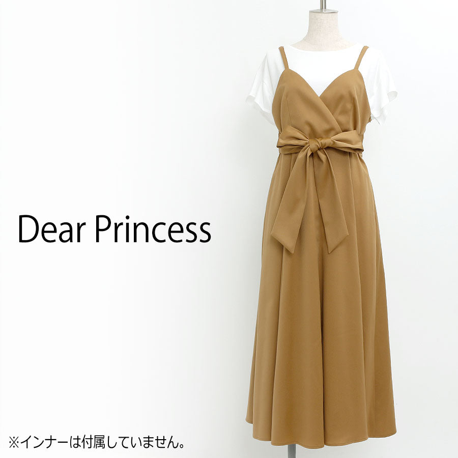 ジャンパースカート(Mサイズ/ベージュ/Dear Princess(ディアプリンセス))USED