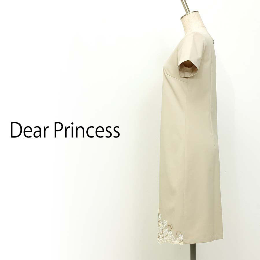 レクシュールスムースワンピース(Mサイズ/ベージュ/Dear Princess(ディアプリンセス))USED