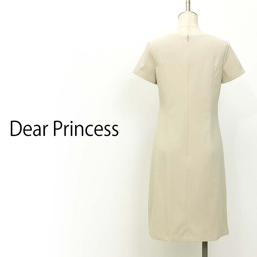 レクシュールスムースワンピース(Mサイズ/ベージュ/Dear Princess(ディアプリンセス))USED