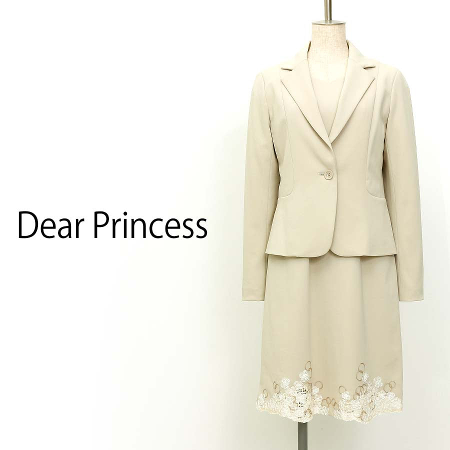 レクシュールスムースワンピース(Mサイズ/ベージュ/Dear Princess(ディアプリンセス))USED