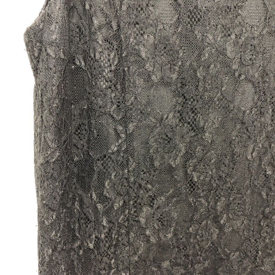 ビジュー付き レースワンピース(Mサイズ/ブラック/PLAIN CLOTHING(プレーンクロージング))USED