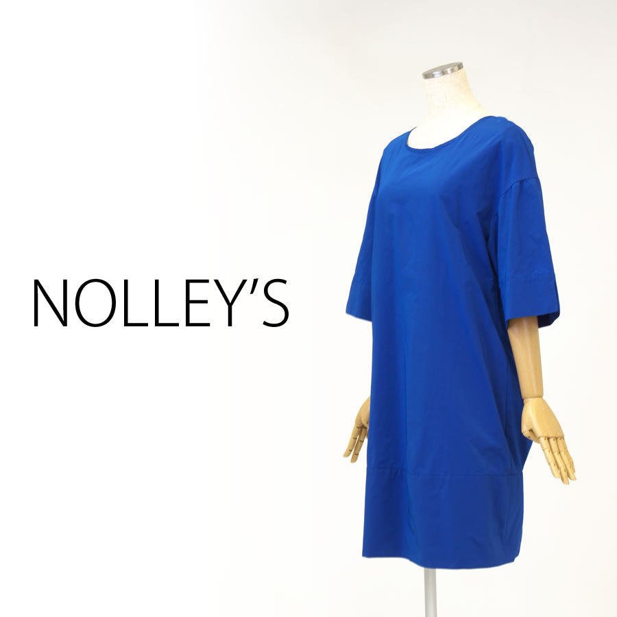 バック開きタフタワンピース(Mサイズ/ブルー・水色/NOLLEY’S(ノーリーズ))USED
