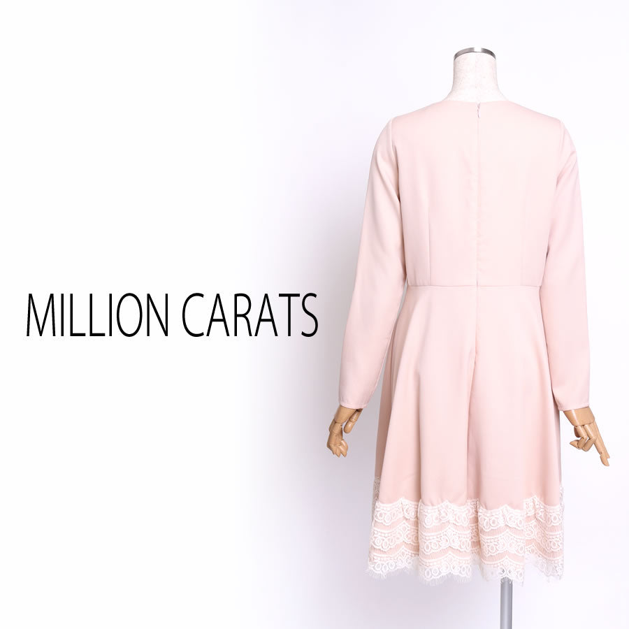 ヘムレースワンピ(Sサイズ/ピンク/MILLION CARATS(ミリオンカラッツ))USED