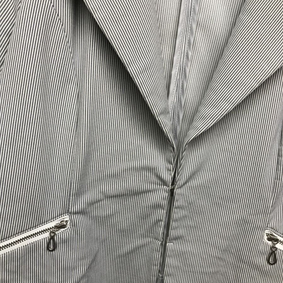 ポケットZIPストレッチテーラージャケット(Mサイズ/ネイビー/Rew de Rew(ルゥデルゥ))USED