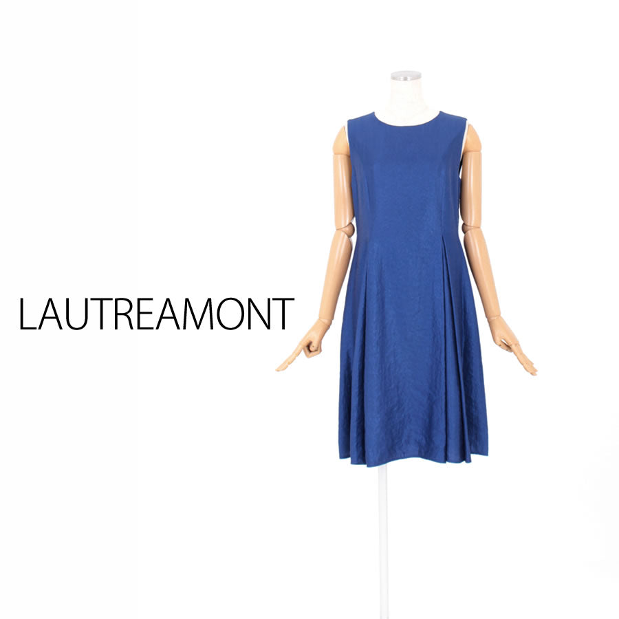 グラムツイルワンピース(Mサイズ/ブルー・水色/LAUTREAMONT(ロートレアモン))USED