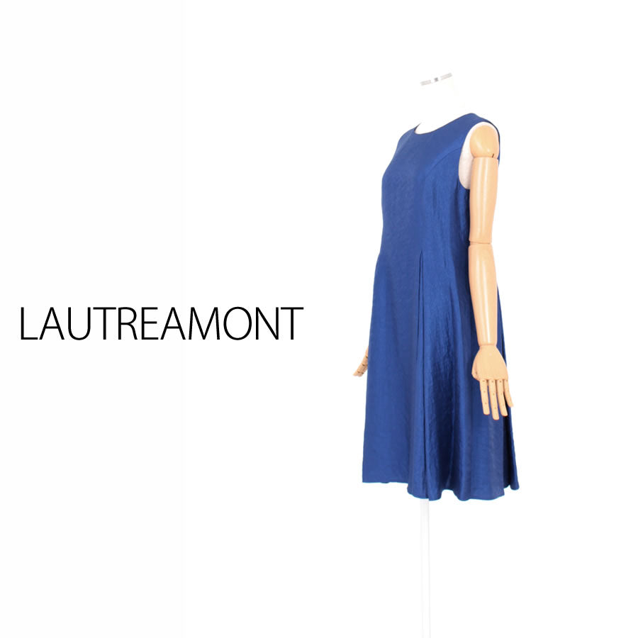 グラムツイルワンピース(Mサイズ/ブルー・水色/LAUTREAMONT(ロートレアモン))USED